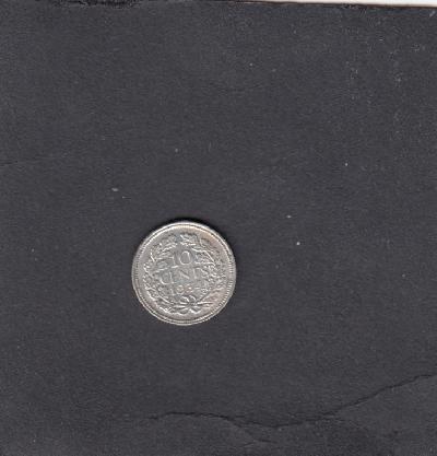 Beschrijving: 10 Cent WILHELMINA